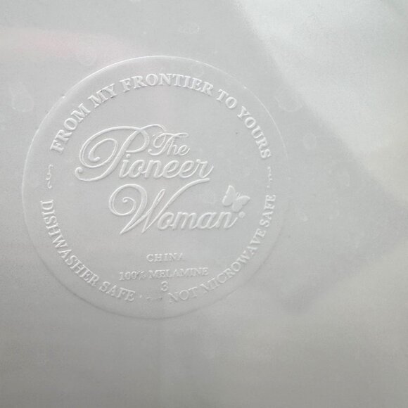 Set Of 8 The Pioneer Woman Mingling Board Appetizer Plates-Holds Wine Glass flor - Picture 4 of 5